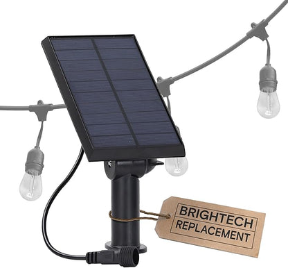 Brightech Ambience Pro Replacement Solar Panel – Compatible ONLY with with Brightech 1W Remote Controlled LED String Lights – Commercial Grade Weatherproof Backyard and Patio Lights - 1 Solar Panel