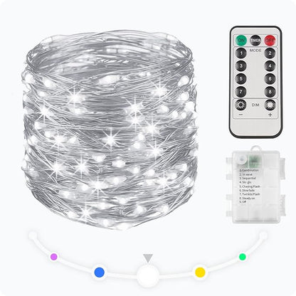 Christmas Yard String Lights, 33ft 100 LED Waterproof