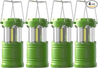 4-Pack Charming Courtyard Solar Lanterns for Porch, Waterproof LED