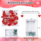 Christmas String Lights, 10ft Waterproof Twinkle Lights