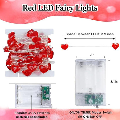 Christmas String Lights, 10ft Waterproof Twinkle Lights