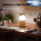 4-Pack Courtyard Solar Lanterns, Waterproof LED Porch Lights