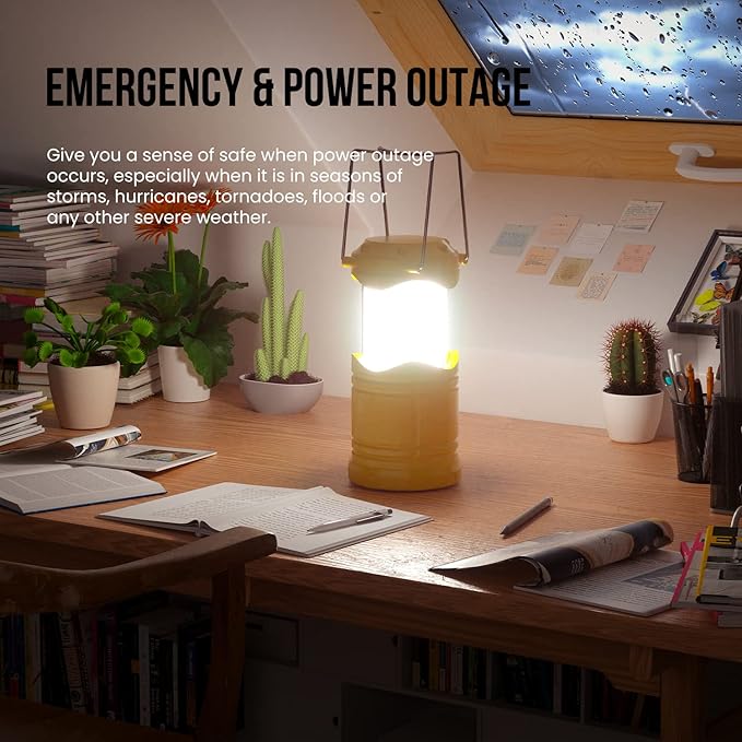 4-Pack Courtyard Solar Lanterns, Waterproof LED Porch Lights