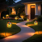 Solar Hummingbird Lanterns 2-Pack, Outdoor Hanging LED Decor