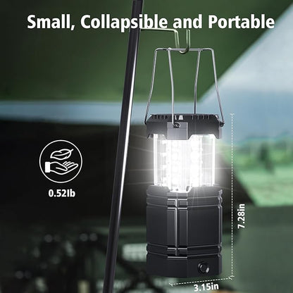 Portable Rechargeable Lantern 4-Pack, Emergency LED