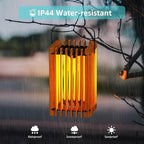 2-Pack Courtyard Solar Porch Lanterns, Elegant Waterproof LED