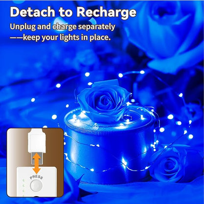 Christmas Yard String Lights, 16ft 50 LED Waterproof