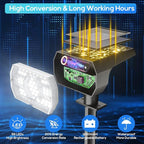4-Pack Solar Spotlights, Waterproof Yard LED