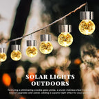 12-Pack Flower Solar Lanterns, Waterproof LED Patio Lights