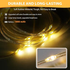 Warm White Porch String Lights, 8ft Weatherproof LED