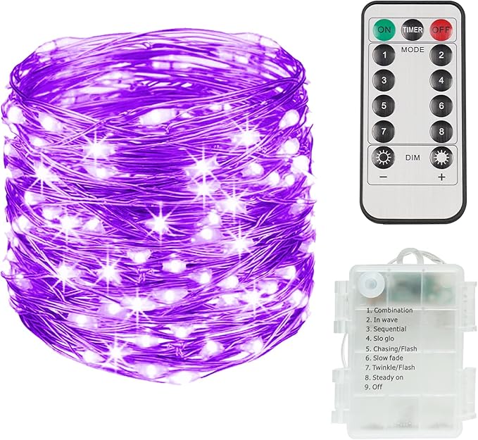 Porch String Lights, 33ft Weatherproof LED