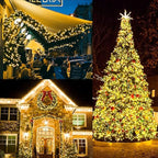 Christmas Backyard String Lights, 33ft 100 LED Waterproof