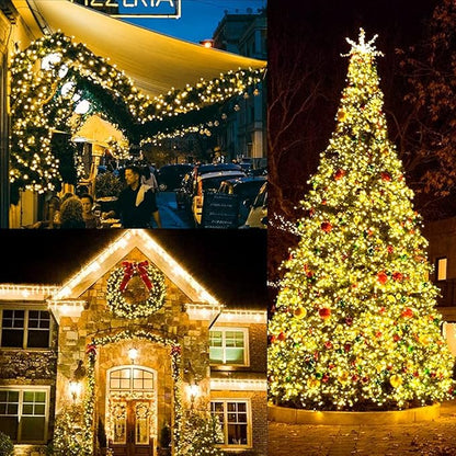 Christmas Backyard String Lights, 33ft 100 LED Waterproof