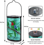 Solar Bird Lanterns, Yard Hanging LED Decor