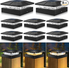 Solar Fence Post Caps 8-Pack, Patio LED