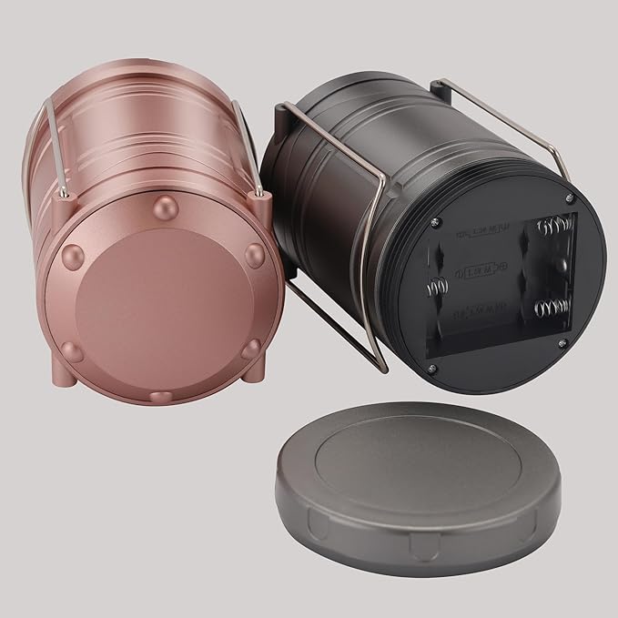 4-Pack Hanging Solar Lanterns, Waterproof LED Porch Lights