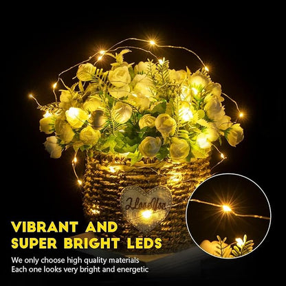 12-Pack 7ft LED Patio String Lights, Waterproof Outdoor