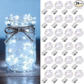 Christmas Fairy Lights 24-Pack, 7ft 20 LED Battery Twinkle Lights
