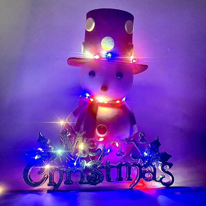 16ft Christmas LED String Lights, Waterproof Timer Lights