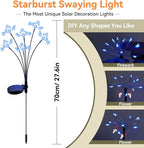 Blue Solar Pathway Lights 2-Pack, Walkway LED