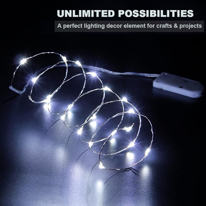 Christmas Twinkle Lights, 3ft Waterproof for Patio