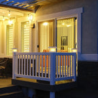 6-Pack Solar Post Cap Lights, Warm White Waterproof