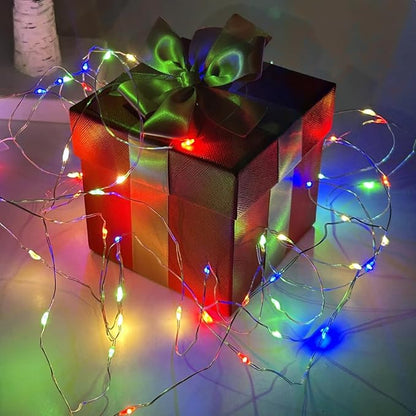 16ft Christmas LED String Lights, Waterproof Timer Lights