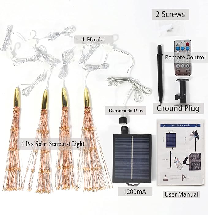 Warm White Outdoor Edison String Lights, Weatherproof