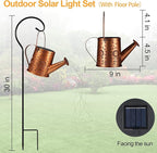 Bee Solar Patio Lanterns, Rustic Waterproof LED