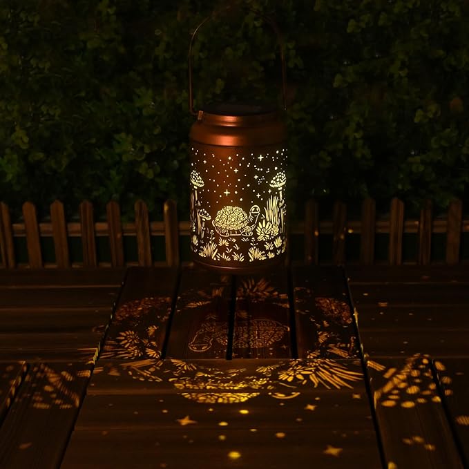 Birthday Gifts for Women - Mothers Day Gifts for Mom, Grandma, Solar Lanterns Outdoor Waterproof - Turtle Solar Lights Outdoor Garden Decor for Outside,Patio, Yard