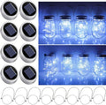 8-Pack Outdoor String Lights, Waterproof LED