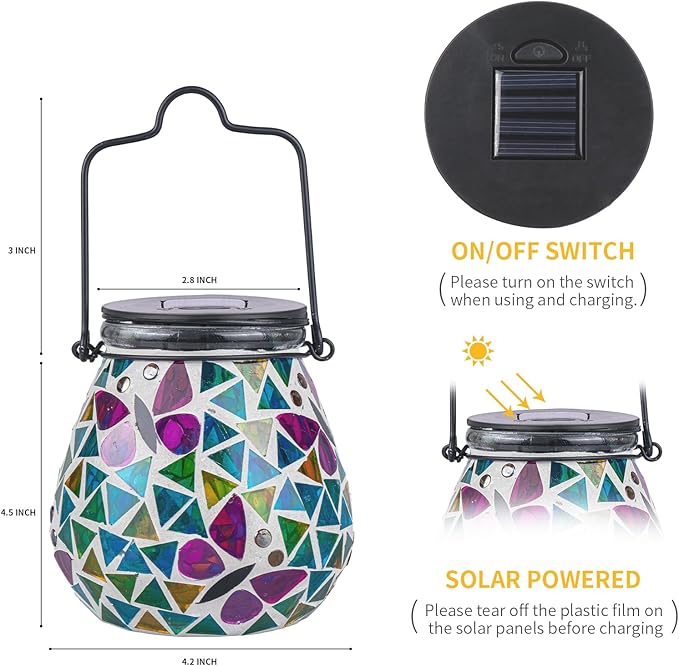 Solar Butterfly Lanterns, Garden Hanging LED Decor