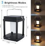 Courtyard Solar Lantern Set, Rustic Porch Lighting