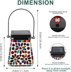 Mosaic Solar Hanging Lanterns, Charming Garden Decor