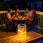 12-Pack Decorative Backyard Solar Lanterns for Outdoor, Waterproof LED