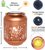 Garden Solar Lantern Set, Rustic Backyard Lighting