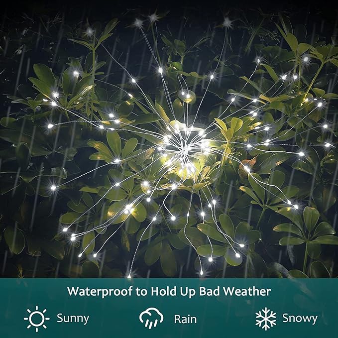 2-Pack Solar Landscape Lights for Garden