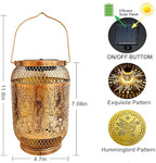 Hummingbird Solar Outdoor Lanterns, Decorative Waterproof LED