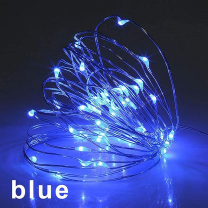 16-Pack 2ft Christmas LED String Lights, Waterproof Timer Lights