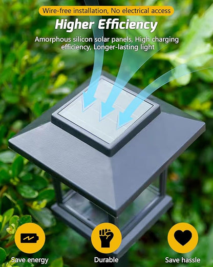Albelt Solar Pathyway Lights Outdoor, 2 Pack Waterproof Solar Garden Lights with Auto On/Off, Landscape Lighting for Garden, Yard, Pathway, Patio, Driveway Decor