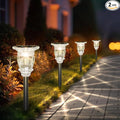 White Solar Pathway Lights 2-Pack, Driveway LED