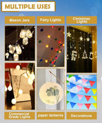 Outdoor String Lights, 10ft Waterproof