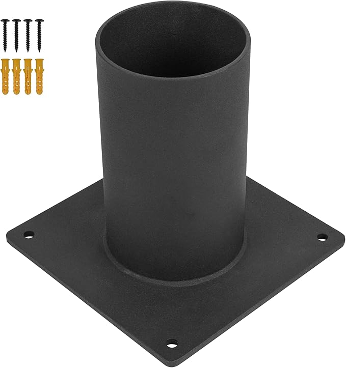 Post Light Pier Mount Adapter, 3" Heavy-Duty