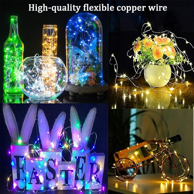 Christmas String Lights, 33ft Waterproof Twinkle Lights