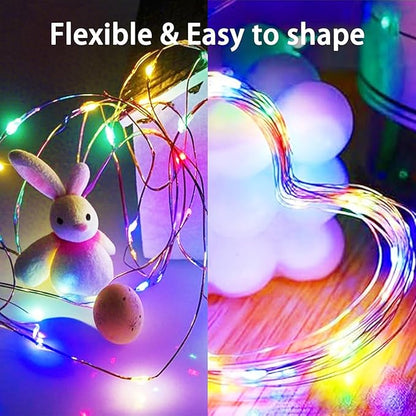 4-Pack Christmas String Lights, 20ft 60 LED Waterproof Twinkle Lights