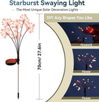 2-Pack Solar Path Lights, Outdoor Yard LED