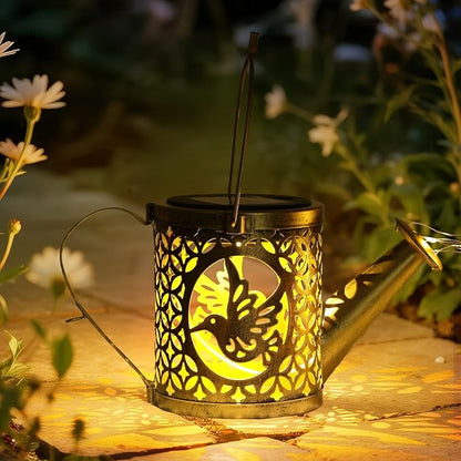 LOVERUIS Solar Watering Can Light - Solar Garden Light with 8 Color Changing Modes, IP65 Waterproof, Perfect Garden Decor for Outside, Patio, Wedding & Lawn Gift for Women, Mom, Grandma