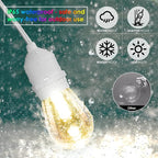 G40 Globe Patio Lights, 96ft LED Bulbs