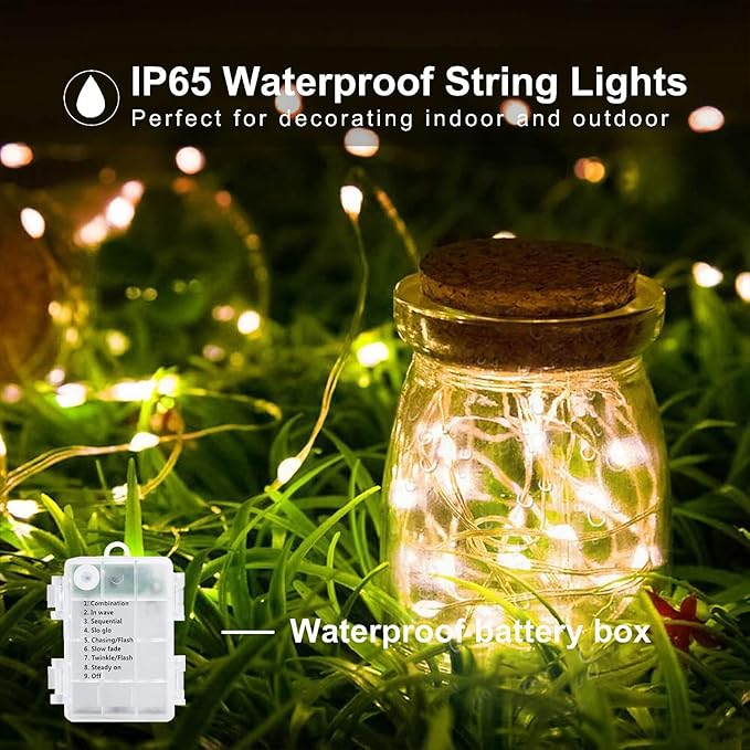 Christmas Yard String Lights, 70ft 200 LED Waterproof
