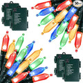 Christmas Patio String Lights 4-Pack, 50 LED Waterproof